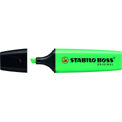 Pack de 10 - Stylo marqueur fluorescent Stabilo Boss 70 - Trait entre 2 et 5 mm - Rechargeable - Encre à base d'eau