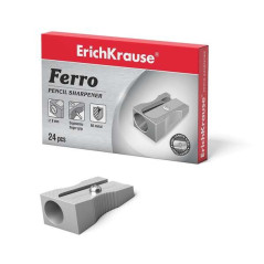 Pack de 24 - Erichkrause Ferro - Taille-crayon en aluminium avec poignée ergonomique - Trou de 8 mm