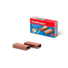 Erichkrause Agrafes en cuivre ?10 - 1000 agrafes – Haute résistance et agrafage facile – Résistant à la corrosion – Couleur