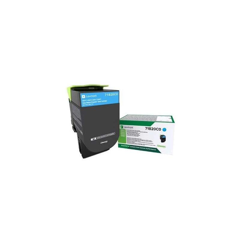 Toner cyan originale Lexmark CS317CS417CS517CX317CX417CX517 - 71B20C071B0020