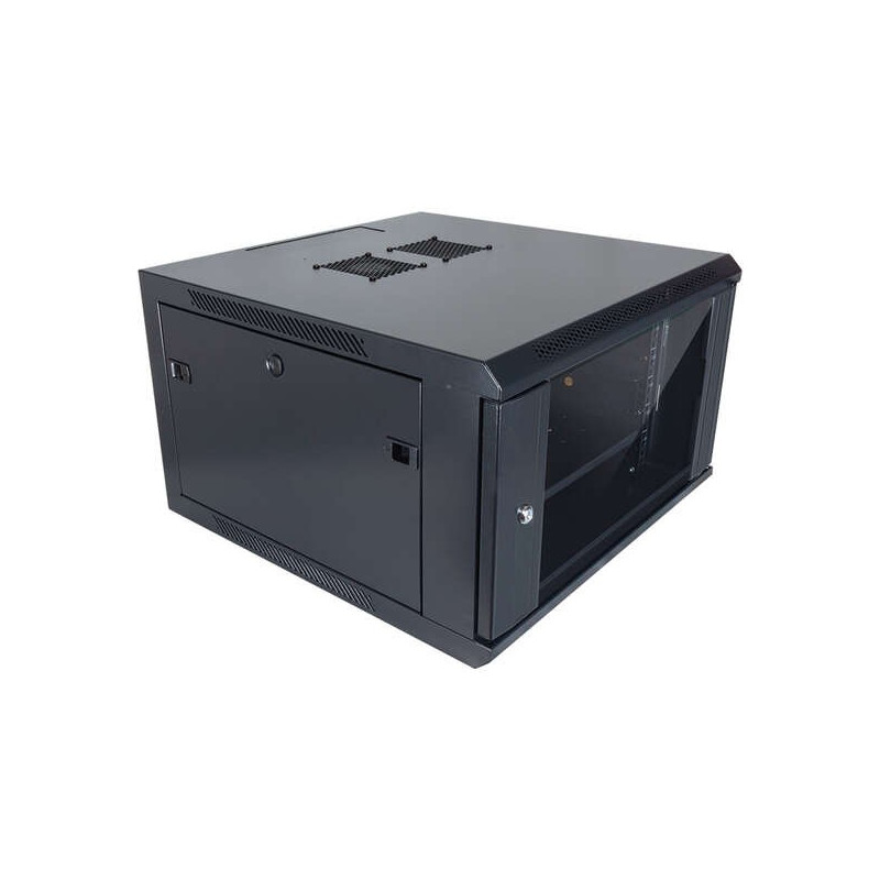 Aiten Data AI6612 Armoire murale 12U profondeur 600 - Porte en verre - Serrure de sécurité