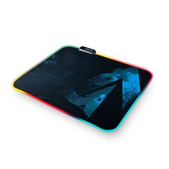 Abysm Gaming Covenant RGB Gaming Mat M - Éclairage RGB - Antidérapant - Taille 355x300x4mm
