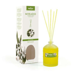 Désodorisant Prady Mikado Fleur dOranger - Flacon en verre de 100 ml et baguettes de diffusion