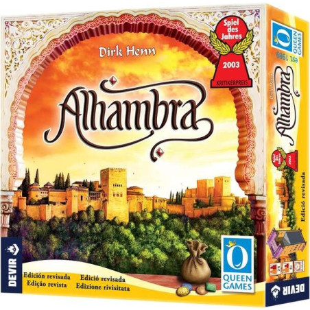 Jeu de société Alhambra Ed 2020 - Thème HistoireMédiéval - De 2 à 6 joueurs - Dès 8 ans - Durée 45-60min environ