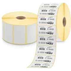 Zebra Z-Perform 1000T Pack de 12 rouleaux d'étiquettes perforées originales 38x25 mm - 2580 unités par rouleau - 880003-025D