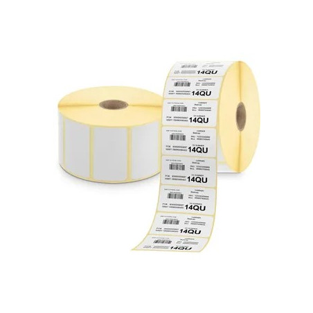 Zebra Z-Perform 1000T Pack de 12 rouleaux d'étiquettes perforées originales 38x25 mm - 2580 unités par rouleau - 880003-025D