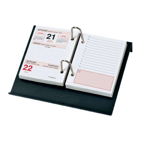 Dohe Support de Calendrier de Table - Pour Bloc Buffet - En Plastique - Couleur Noir
