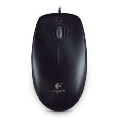 Souris USB Logitech B100 800dpi - 3 Boutons - Utilisation Ambidextre - Câble 180m - Coloris Noir