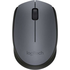 Souris sans fil Logitech M170 1000dpi - 3 boutons - Utilisation ambidextre - Couleur GrisNoir