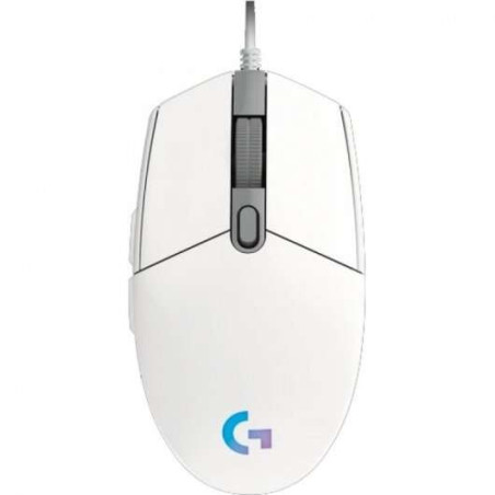 Souris USB Logitech G203 Lightsync 8000dpi - 5 Boutons Programmables - Eclairage Lightsync RGB - Utilisation droitier