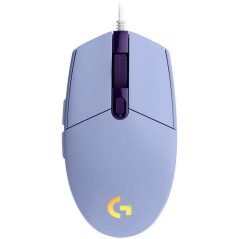 Souris USB Logitech G203 Lightsync 8000dpi - 5 boutons programmables - Eclairage Lightsync RGB - Utilisation droitier