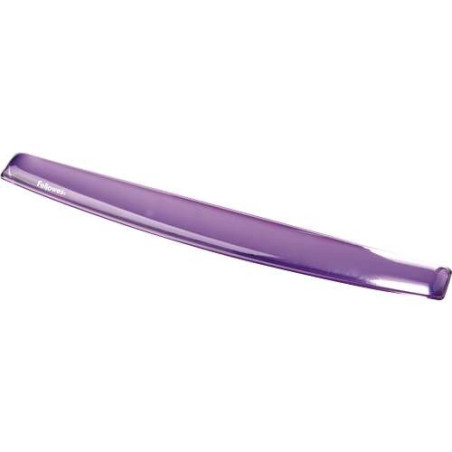 Repose-poignet pour clavier en gel flexible Crystal Fellowes - Résistant aux taches - Violet