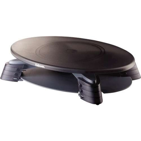 Fellowes Support d'écran rotatif à 45° - Réglage de la hauteur entre 76 mm et 114 mm - Plateau en bas - Poids maximum 14 kg