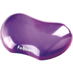 Repose-poignet flexible en gel Fellowes Crystal - Résistant aux taches - Couleur violette