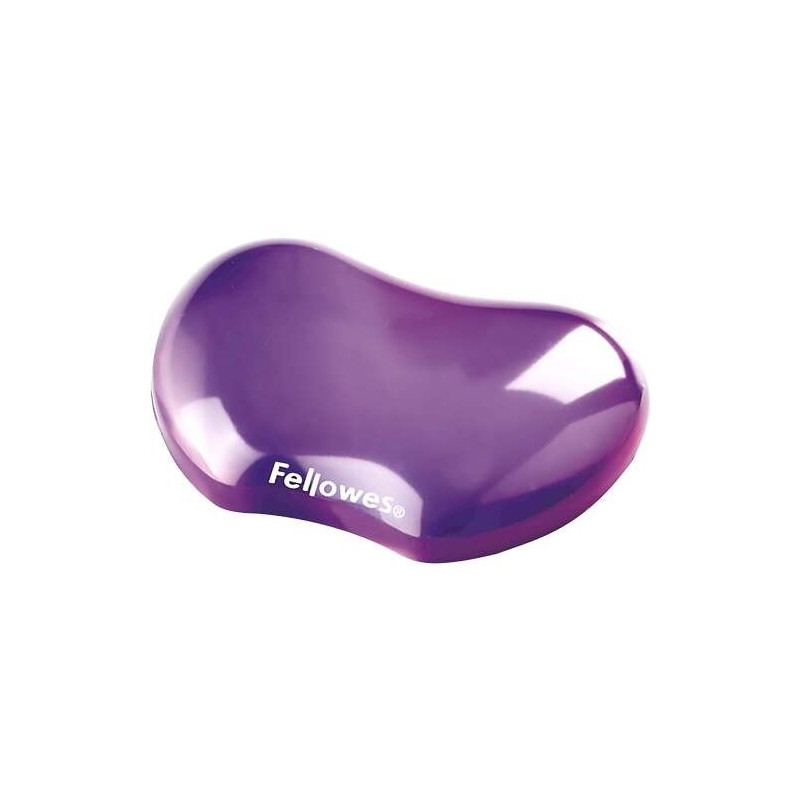Repose-poignet flexible en gel Fellowes Crystal - Résistant aux taches - Couleur violette