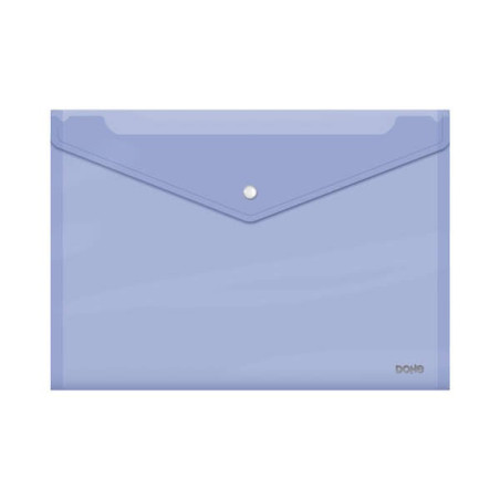 Enveloppe Dohe avec fermeture à fermoir - Format Folio Plus Paysage - Polypropylène Cristal Transparent 150 Microns