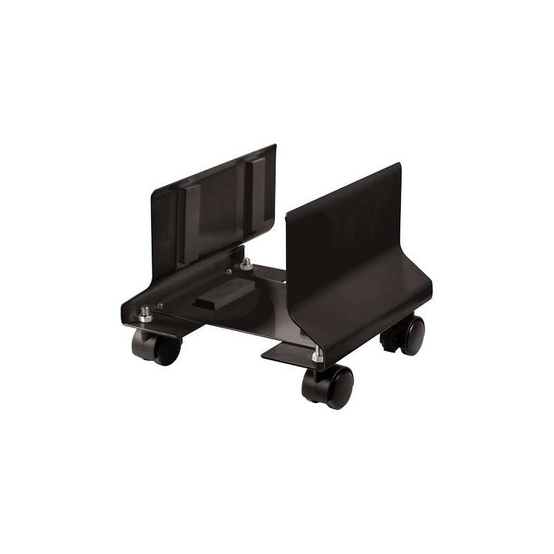 Fellowes Support PC en Métal - Réglage de 152 à 229 mm - Roues de Déplacement - Couleur Noir