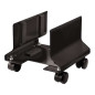 Fellowes Support PC en Métal - Réglage de 152 à 229 mm - Roues de Déplacement - Couleur Noir