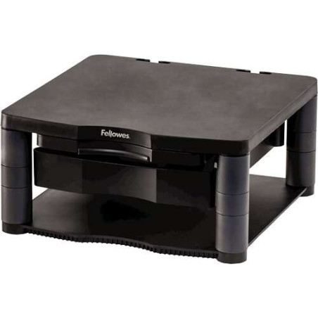 Fellowes Monitor Stand Plus - 5 réglages de hauteur - Tiroir de rangement - Poids maximum 36 kg
