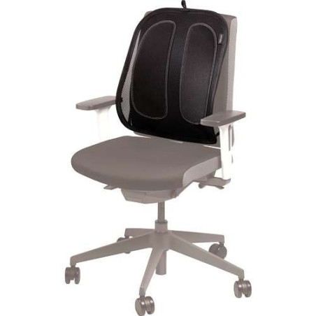 Fellowes Mesh Office Suites Coussin lombaire – Matériau en maille – Ajustable à n'importe quelle chaise – Couleur noire