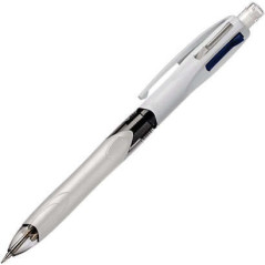 Pack de 12 - Bic 4 Couleurs 31 Stylo Bille et Porte-Mine Rétractables - Pointe Moyenne 1 mm - Mine HB 07 mm