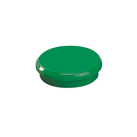 Dahle 95524 Pack de 10 Aimants pour Tableau Blanc - Diamètre 24 mm - Couleur Vert