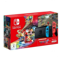Nintendo Switch Bleu Néon/Rouge + Super Mario Kart 8 Digital + Abonnement 3 mois Nintendo Switch