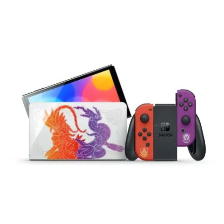 Nintendo Console Oled Nintendo Switch Pokémon Édition Écarlate et Violet