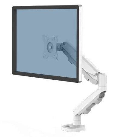 Bras pour écran simple Fellowes Eppa - Jusqu'à 39" et 8 kg - Réglage par ressort à gaz - Blanc