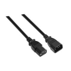 Câble d'alimentation CPU Aisens - C13/H-C14/M - 1,5 m - 100 % cuivre pur AWG18 - Couleur noire