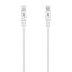 Aisens Câble réseau Cordon de brassage RJ45 LSZH CAT.6A 500 MHZ UTP AWG24 - 25CM - Couleur blanche