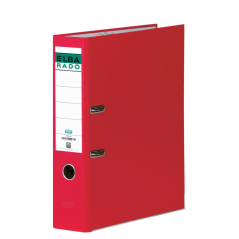 Dossier Elba Chic Folio Size - Dos 80 mm - Avec levier et Rado - Doublure extérieure en PVC - Couleur rouge