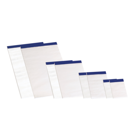 Pack de 10 - Bloc-notes agrafé sans couverture Enri A6 - Format compact - 80 feuilles unies - Idéal à emporter partout