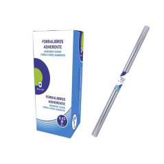 Serre-livres Adhésif PVC Bismark 2mx45cm - Doublure Plastique Adhésif - Transparent