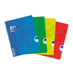 Pack de 10 - Oxford School Classic Openflex A5 Cahier agrafé - Couverture plastique robuste - 1 ligne avec 2 marges