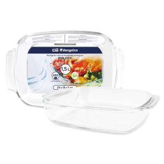 Pack de 4 - Plateaux en verre Orbegozo série BNR - 3,7 L - Polyvalence et résistance dans votre cuisine