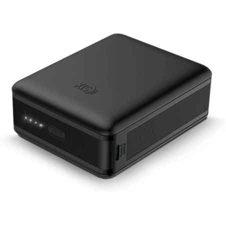 Ksix Powerbank Nano 20 000 mAh - Format de poche - Power Delivery - 22,5 W - Câble USB-C vers USB-C - Chargement simultané