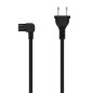 Aisens Câble d'alimentation coudé Forme 8 - CEE7/16/M-C7/H - 3,0 M - Couleur Noir