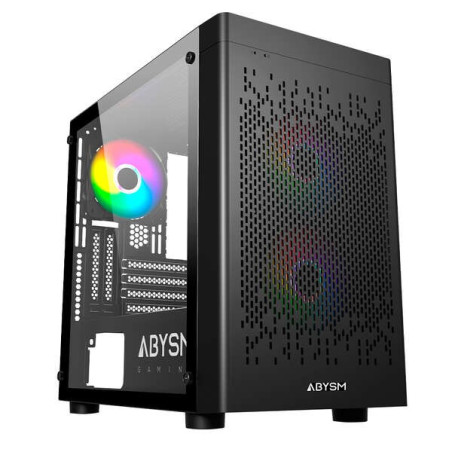 Abysm Danube Inva MX202 Boîtier Tour ITX micro ATX - Côté Verre Trempé - 35 et 25 - USB-A USB-C et Audio