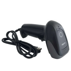 Lecteur de codes-barres USB 1D environ - Indicateur LED Beeper - Vitesse 300 fois par seconde - Couleur noire