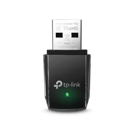 TP-LINK Archer T3U Mini adaptateur USB sans fil MU-MIMO AC1300 - Couleur noire - Haute vitesse