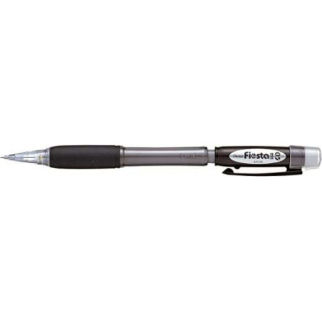 Pack de 12 - Pentel Fiesta II Porte-mine HB 05 mm avec caoutchouc  Comprend 2 recharges  Poignée en caoutchouc  Design