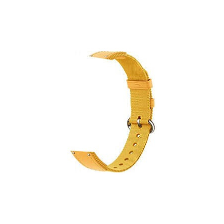 Bracelet tressé Xiaomi pour bracelet d'activité Mi Smart Band 8 - En nylon et cuir - Couleur jaune