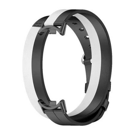 Xiaomi Double Wrap Strap Double Wrap Strap pour Mi Smart Band 8 Bracelet d'activité - Couleur Blanc / Noir