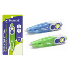 Ruban correcteur à sec Bismark - Système rétro qui cache lextrémité - Précision dans lapplication