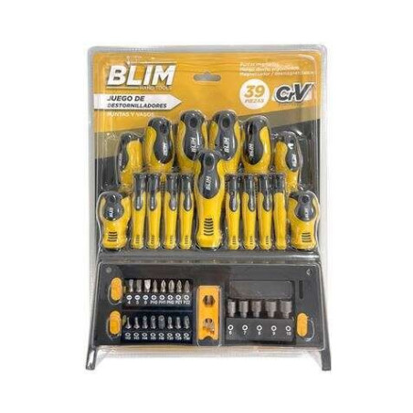 Blim Set 39 pièces Tournevis, embouts et douilles