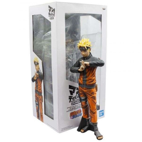 Banpresto Grandista Naruto Shippuden Naruto Uzumaki - Figurine de Collection - Hauteur 27cm env. - Fabriqué en PVC et ABS