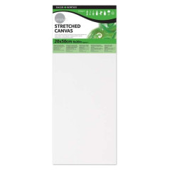 Daler Rowney Simply Canvas Cadre 20 x 50 cm – Triple apprêt – Grain moyen – 100 % coton sans acide – 250 g