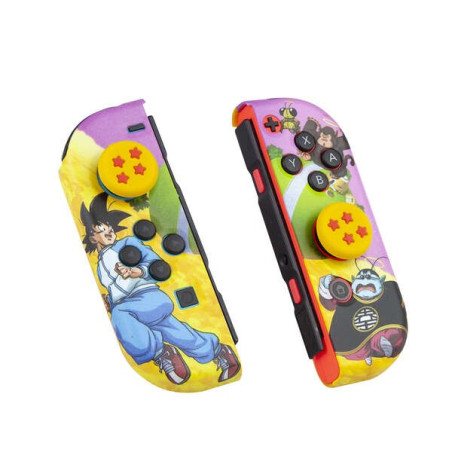 FR-TEC Combo Pack Coque Rigide de Protection pour Joycon + Poignées pour Améliorer la Prise en Main des Doigts Dragon Ball Super