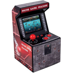 FR-TEC Mini Ital Arcade Machine - Écran TFT 2,5" - 240 jeux rétro - Alimenté par 3 piles AA - Volume réglable